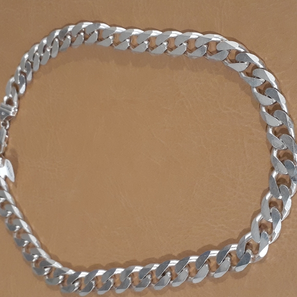 STERLING SILVER 925  CUBAN LINK CHAIN NECKLACE NWT - Picture 4 of 9